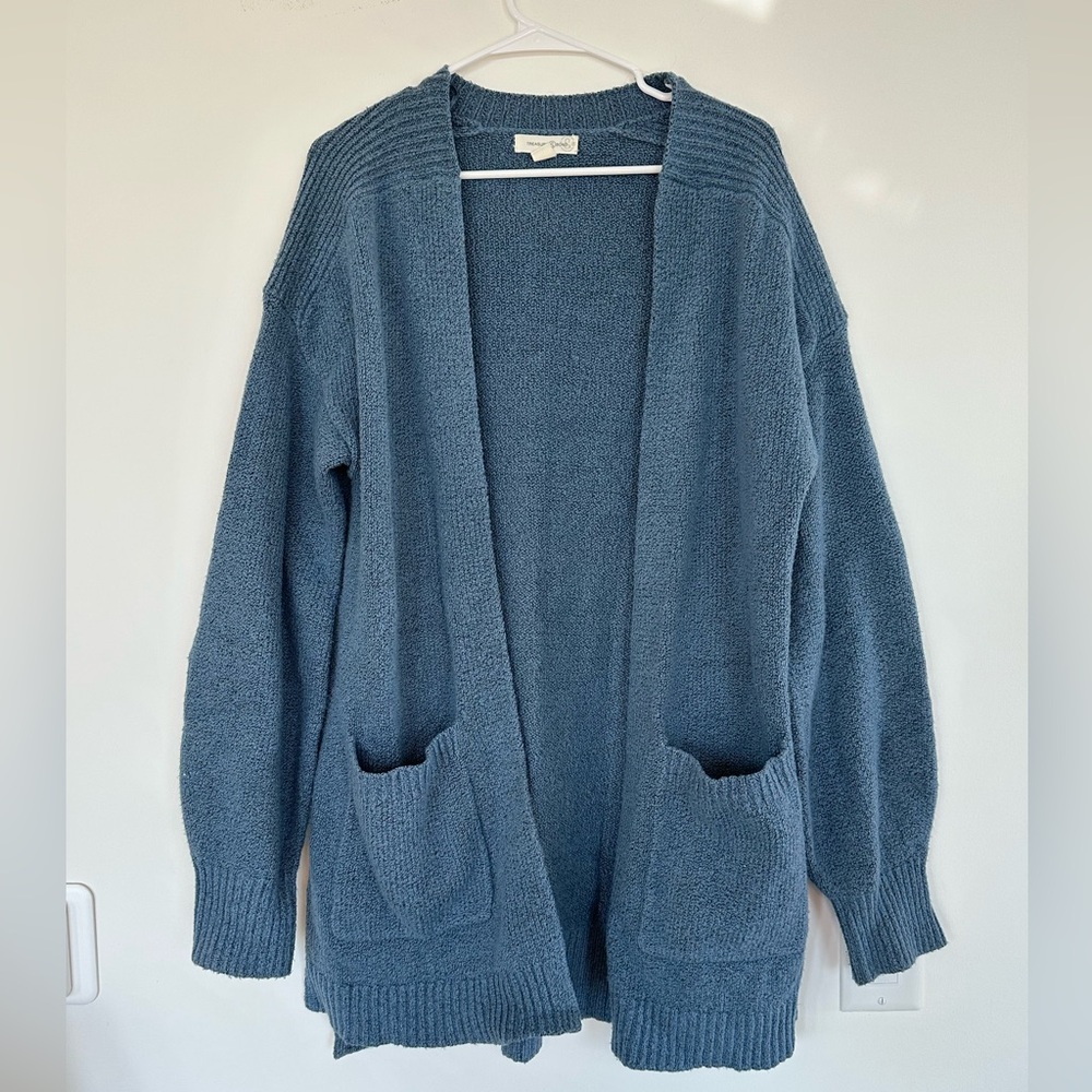 Treasure & Bond Blue Cardigan
